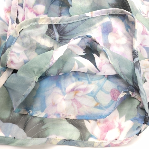 New Show Me Your Mumu Sheer Blue Green Pink Floral Rane Romper Sz S - Picture 11 of 13